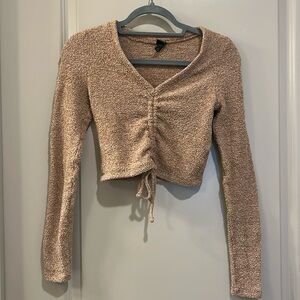 Brown fuzzy sweater